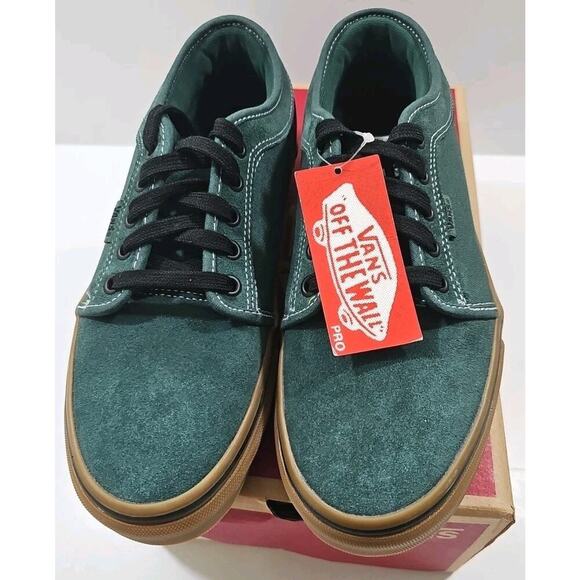 Vans ~Woman 9; Men's 7.5~Chukka Low Trekking Green/Black Suede Gum Sneaker - Picture 15 of 16